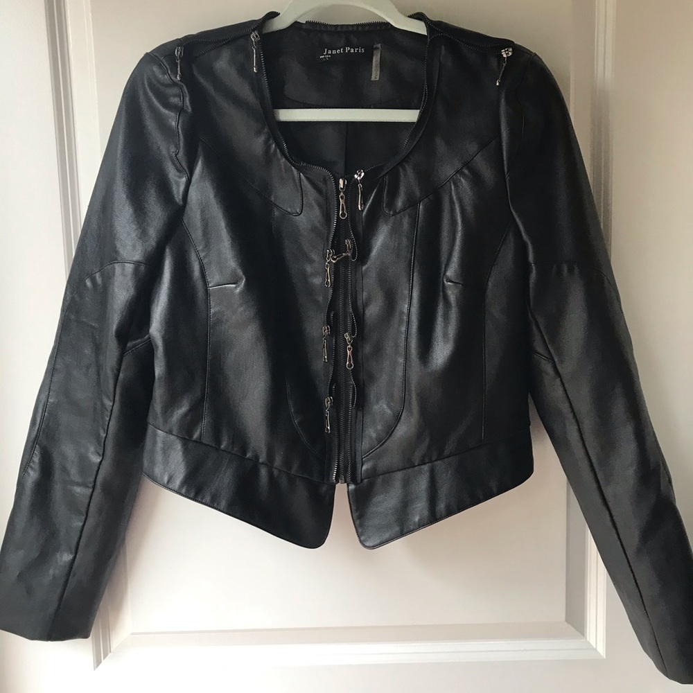 Zipper Leather Jacket